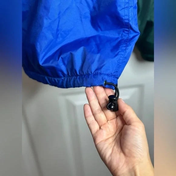 Vtg Timberland Nylon Jacket Coat Waterproof Fleece Lined Mens S Blue Green - Picture 11 of 15